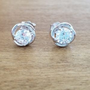 CZ Sterling silver earrings